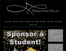 Tablet Screenshot of brandywineballet.org